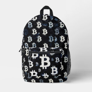Kunst von Bitcoin (BW-A) Ölgemälde Bedruckter Rucksack