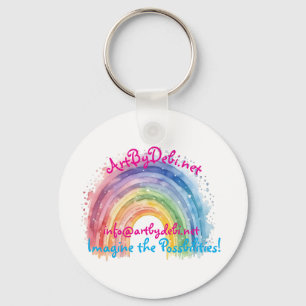 Kunst von Debi, Regenbogenmagnet Schlüsselanhänger