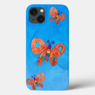 Kunst von Kindern der Schmetterlinge Case-Mate iPhone Hülle