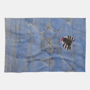 Kunst von Kindern, Spiegeln mit Spinnennetz, zeich Geschirrtuch