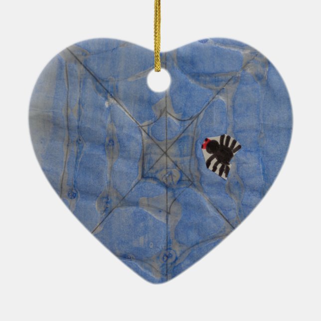 Kunst von Kindern, Spiegeln mit Spinnennetz, zeich Keramik Ornament (Hinten)