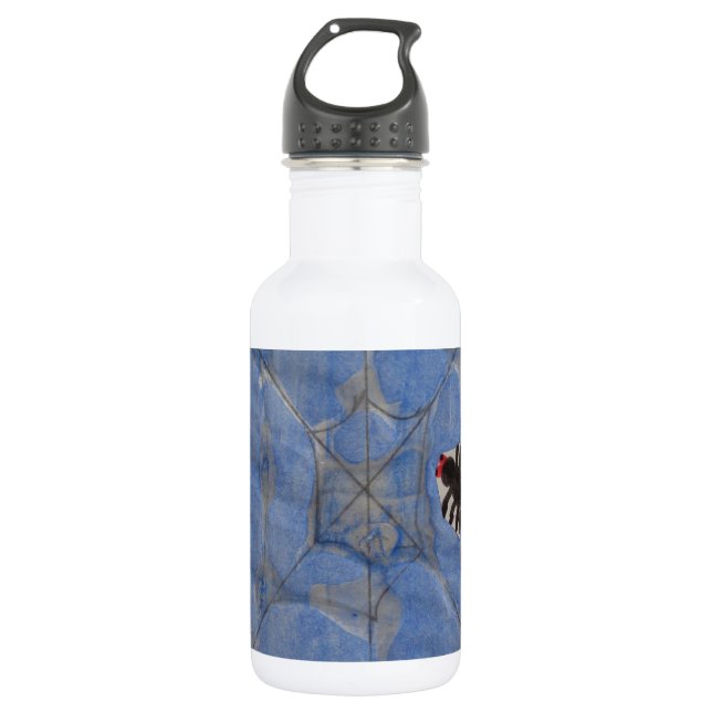 Kunst von Kindern, Spiegeln mit Spinnennetz, zeich Trinkflasche (Vorderseite)