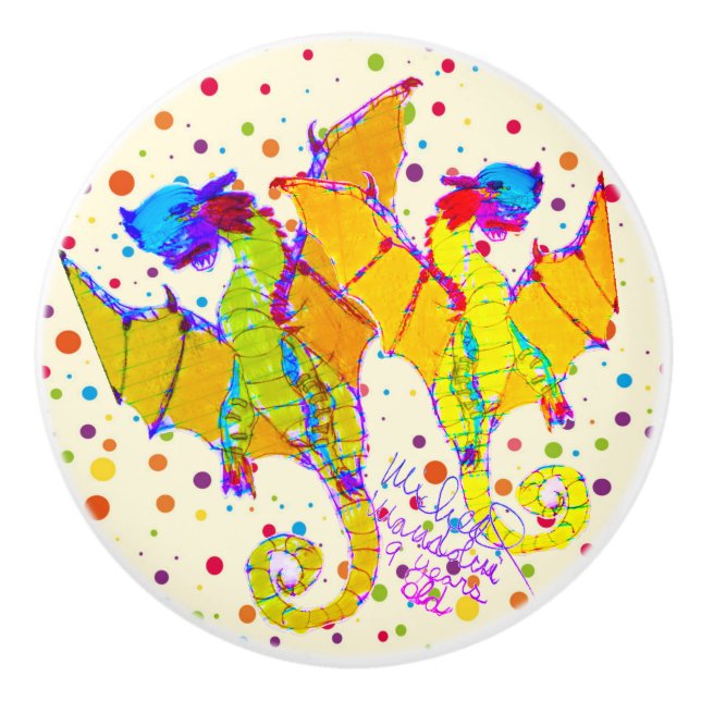 Kunst von Micheal Keramik Knob Keramikknauf (Vorderseite)