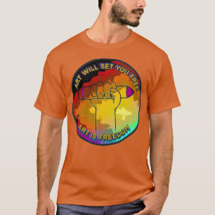 Kunst wird Sie kostenlos Set T-Shirt