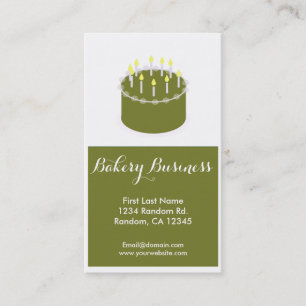Kunstabfertigungskarten für Army green cake Visitenkarte