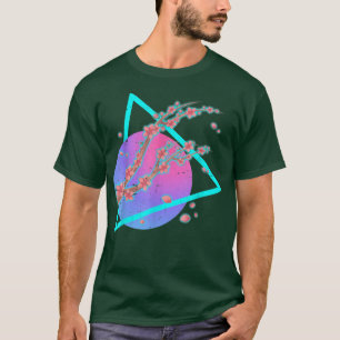 Kunstästhetische Blume der 90er Jahre Sakura Vapor T-Shirt