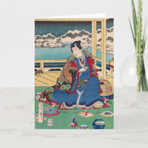 Kunstaukarte für Japanisch Karte