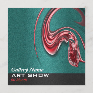 Kunstausstellunggalerie-Ausstellungsöffnung Einladung