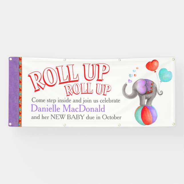 Kunstbanner für Babydusche Banner (Horizontal)