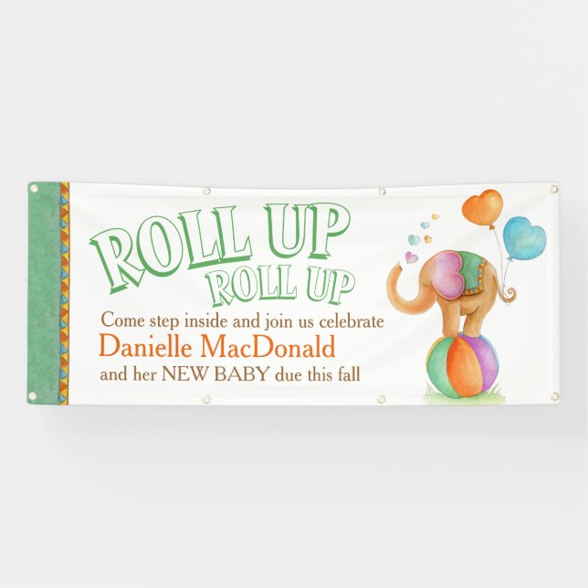 Kunstbanner für Babydusche Banner (Horizontal)