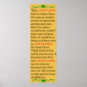 KUNSTBAR Ja! Es gibt ein Santa Claus Poster! Poster