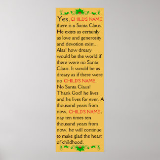 KUNSTBAR Ja! Es gibt ein Santa Claus Poster! Poster