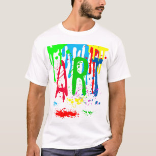 KUNSTBARE, farbige Farbe lustig T-Shirt