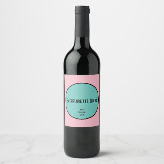KUNSTBARER Bachelorette Wein Weinetikett