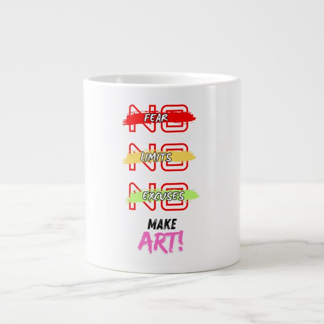 Kunstbecher erstellen Jumbo-Tasse (Vorderseite)