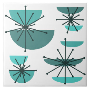 Kunstbücher des Mitteljahrhunderts Sternexplosione Fliese