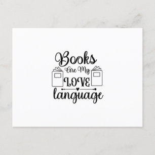Kunstbücher lesen ist meine Liebe Postkarte