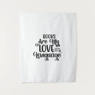 Kunstbücher lesen ist meine Liebe Wandteppich