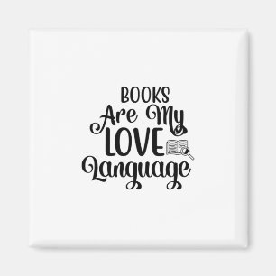 Kunstbücher lesen sind meine Liebessprache Magnet