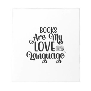 Kunstbücher lesen sind meine Liebessprache Notizblock