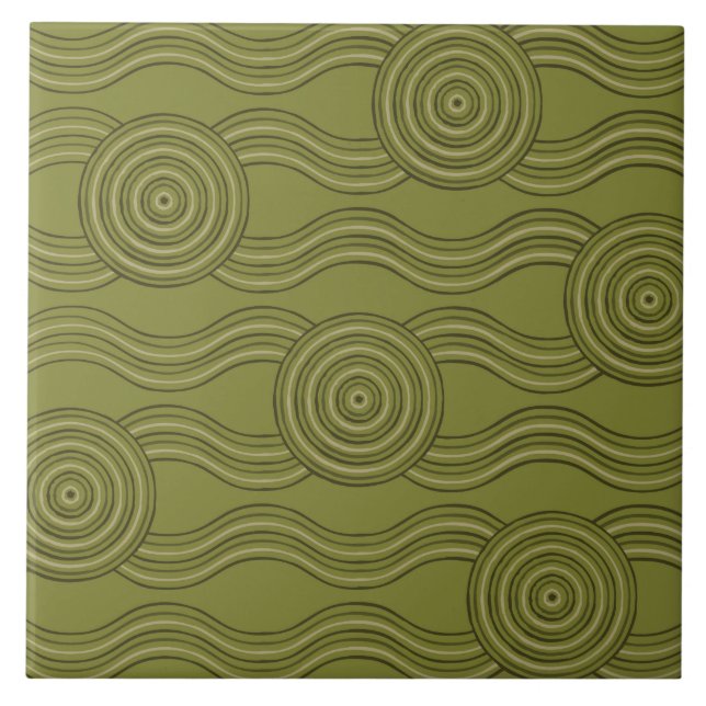 Kunstbüchse der Aboriginal Fliese (Vorderseite)