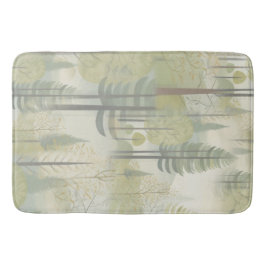 Kunstdarstellung von Kiefernbäumen im modernen Sti Badematte