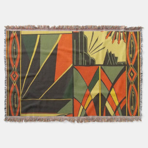 KunstDeko gesponnener Throw Decke