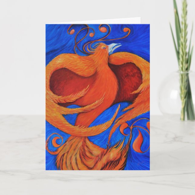 Kunstdesignkarten begrüßen Phoenix Karte (Vorderseite)