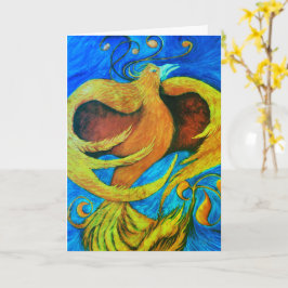 Kunstdesignkarten begrüßen Phoenix Karte