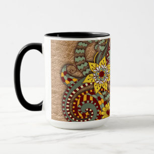 Kunstdoodle-zeichnend Kunst Tasse