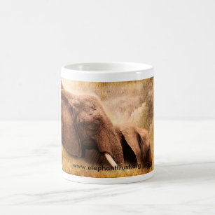 Kunstdruck Amboseli Elefant Tasse