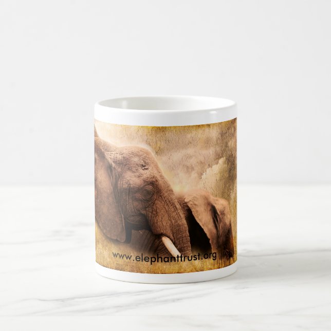 Kunstdruck Amboseli Elefant Tasse (Mittel)