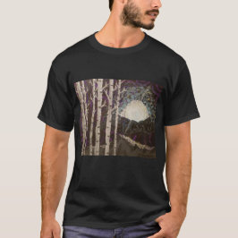 Kunstdruck auf dem Shirt "Aspens in Moonlight"