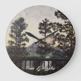 Kunstdruck auf der Wanduhr von "A Light Glisten"