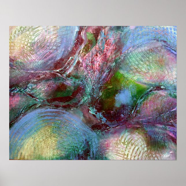 Kunstdrucke Abstrakter Malerei Poster (Vorne)