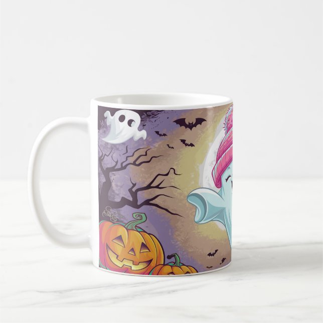 Kunstdrucke und Muster, Halloween Kaffeetasse (Links)