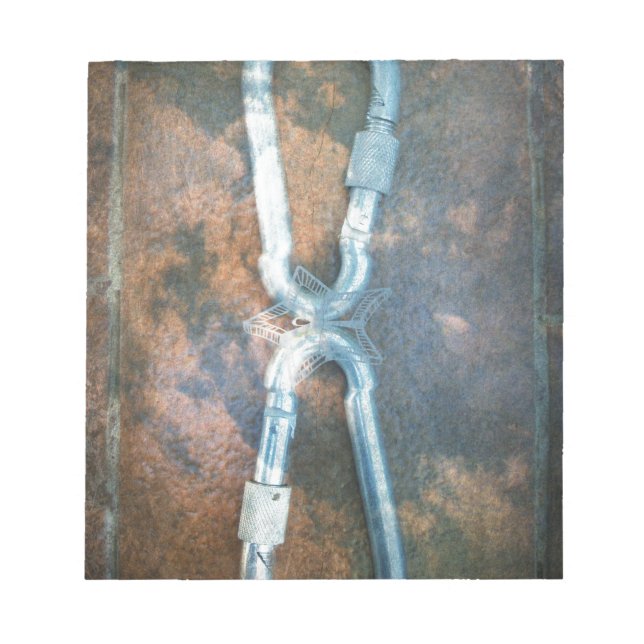 Kunstdrucke von verbundenen Carabiners Notizblock (Vorderseite)