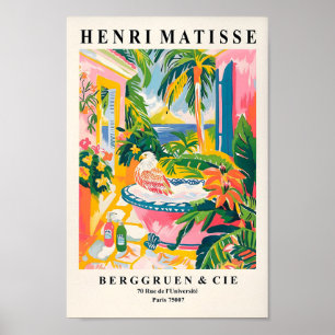 Kunstdruckerei, Adler in Badewanne Poster, rosa m Poster