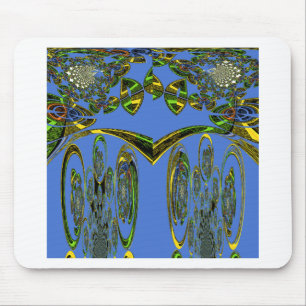 Kunstdruckerei mit Golden Abstract Design Mousepad
