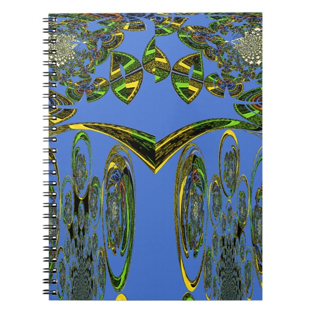 Kunstdruckerei mit Golden Abstract Design Notizblock (Vorderseite)