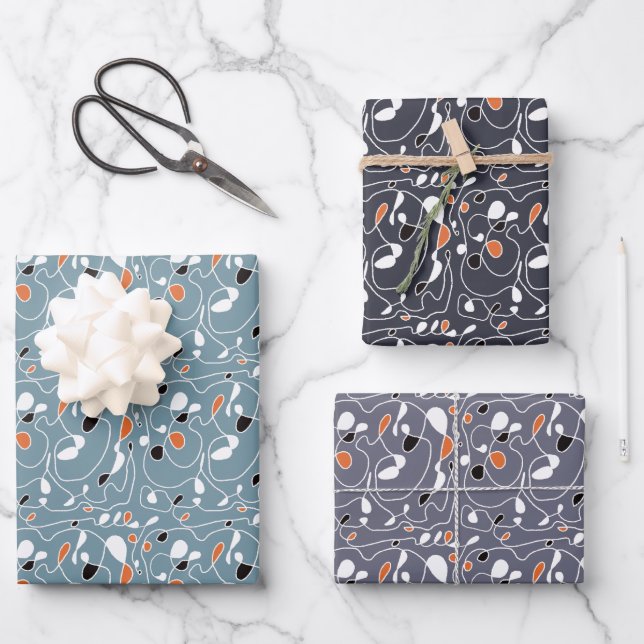 Kunstdruckpapier für eine Linie Geschenkpapier Set (Vorderseite)