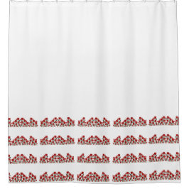 Künste u. Handwerks-Rose in der Auftrag-Art Duschvorhang