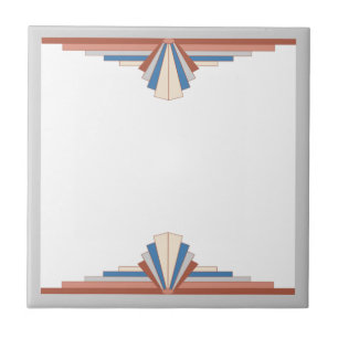 Kunstelemente aus Deko in Rose, Gold, Braun und Bl Fliese