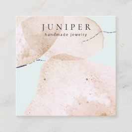 Kunstfarbengeflecht als Schmuckstück Quadratische Visitenkarte