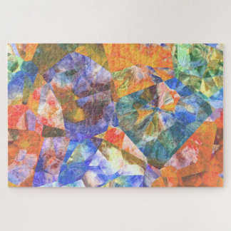 Kunstfarbiges Polygon Mosaik Art Pattern Puzzle