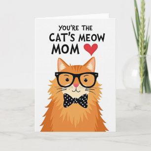 Kunstfell Katzen Miauen Mama Karte