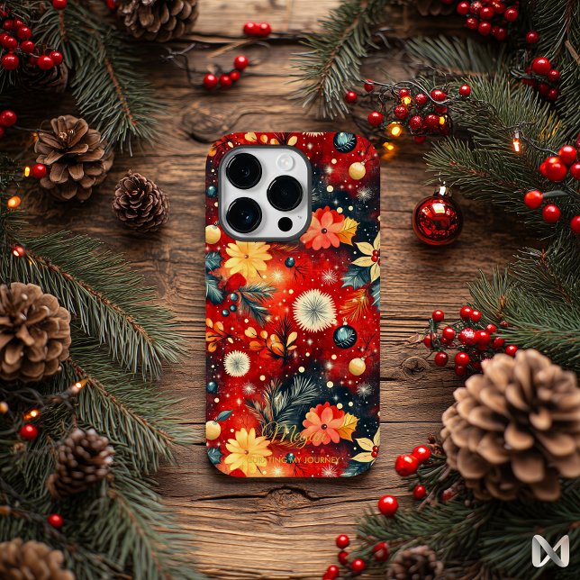 Kunstferien - Festliche Blumen und Ornamente Case-Mate iPhone Hülle (Von Creator hochgeladen)