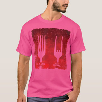 Kunstgabel-Metallmusik T-Shirt