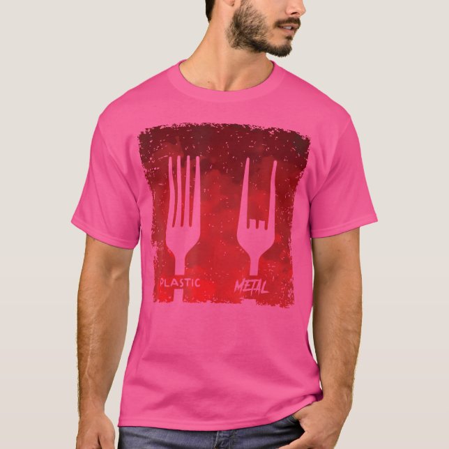 Kunstgabel-Metallmusik T-Shirt (Vorderseite)