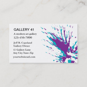 Kunstgalerie Business Cards Visitenkarte